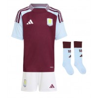 Dětský fotbalový dres Aston Villa Amadou Onana #24 2024-25 Domácí Krátký Rukáv (+ trenýrky)